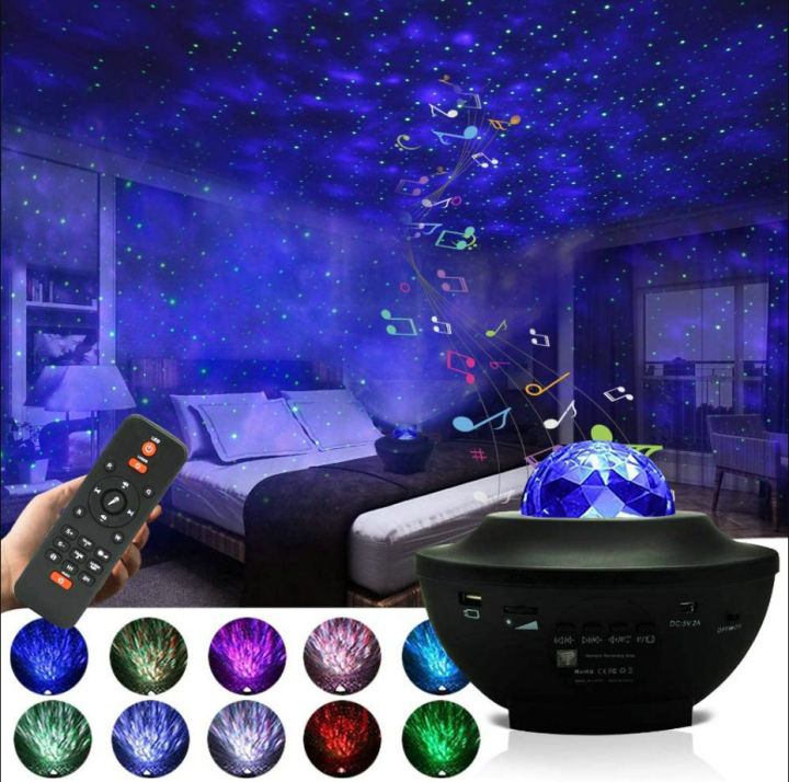 Bluetooth LED Starry Sky Projector Speaker with Remote